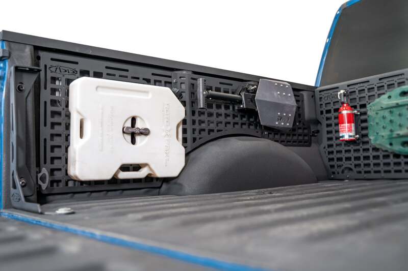 Ford F-150 Truck Bed Panel - Driver Side - Addictive Desert Designs - Molle Panels - Hammer Black - `15-`20